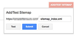 Search console add sitemap